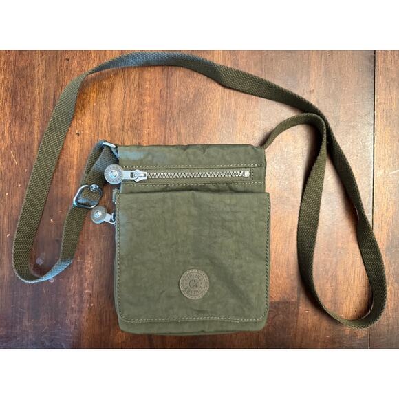 Kipling new eldorado crossbody mini travel bag field green - Picture 1 of 10
